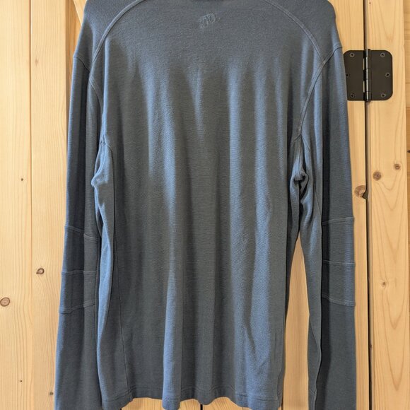 Cloudveil Pullover Long Sleeve Shirt Mens Med Gray Crewneck Tencel Wool Blend - Picture 7 of 8